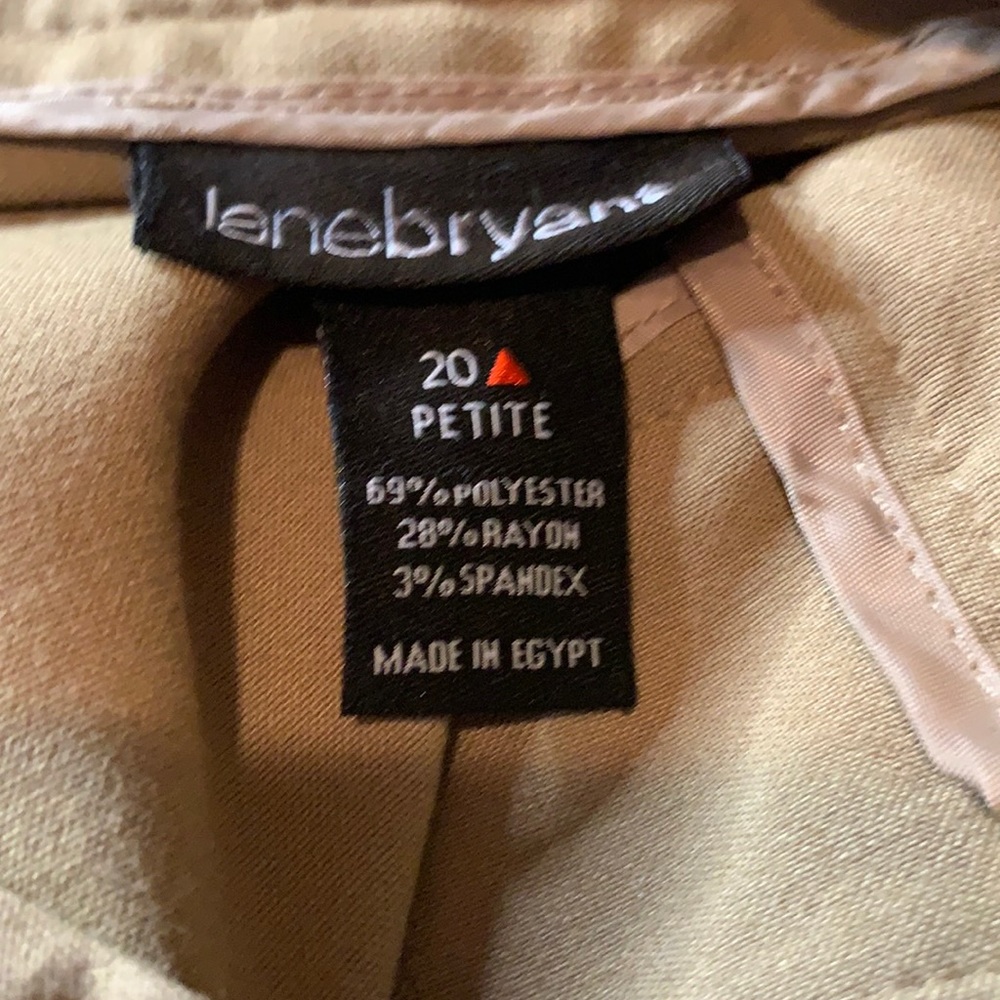 Lane Bryant 20 petite khaki pants
